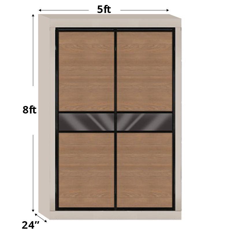 5ftx8ft Designer Wardrobe D7(AC-Q4) - Maxi Home Furnishing