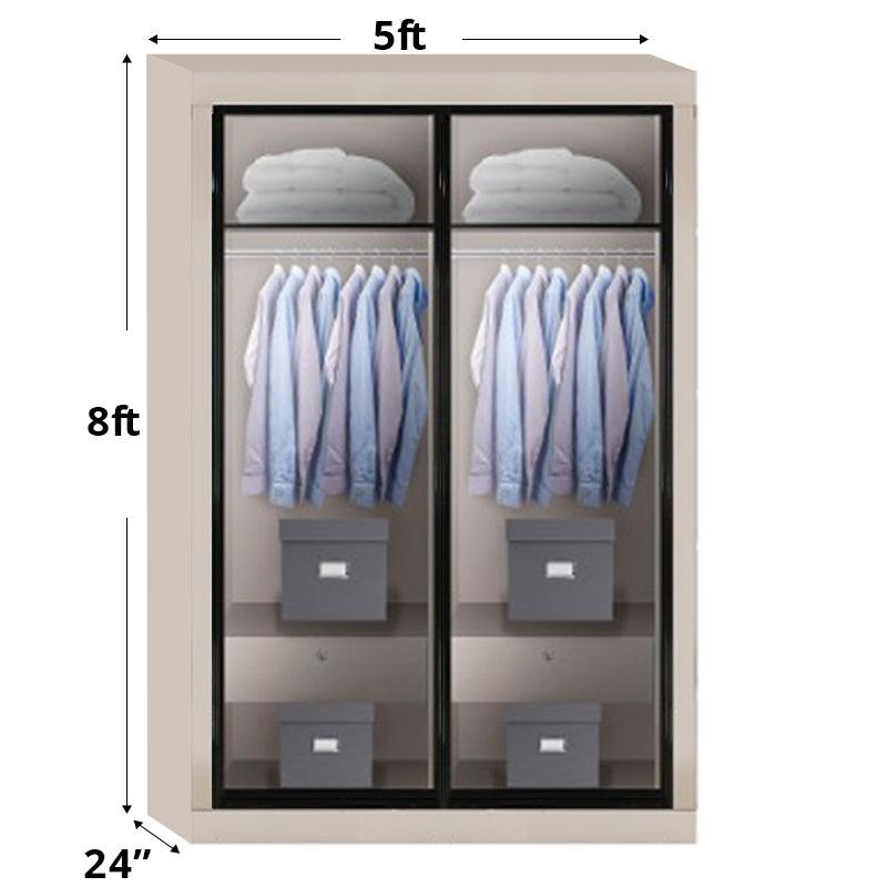 5ftx8ft Designer Wardrobe D6(CG) - Maxi Home Furnishing