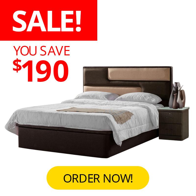 Storage bed store frame promotion