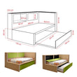 Elda 5 in1 Storage with Pull-Out Bed Frame