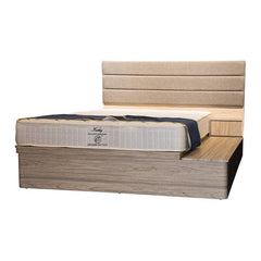 Garry Queen Size Storage with Side Storage Bed Frame (Wooden) - Maxi Home Furnishing