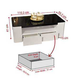 Kendal Coffee Table with 2 Drawers