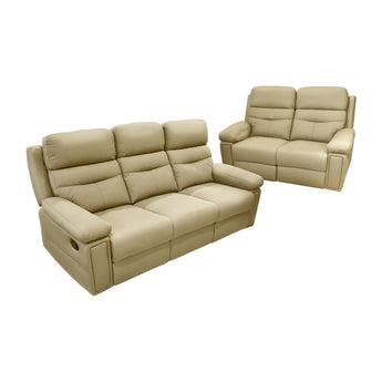 Royale 3+2 Leather Sofa with Recliner