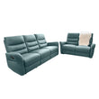 Roys Half Leather Sofa with Recliner