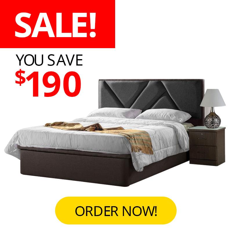 Storage bed store frame promotion