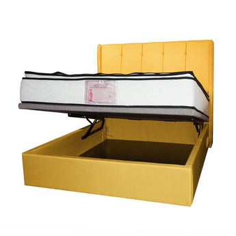 Siena Queen Size Storage Bedframe with Two USB Charging Port