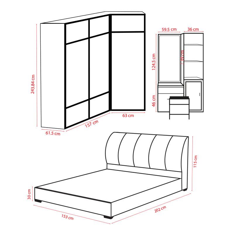 Vivian Bedroom Set Bedroom Furniture Maxi Home Singapore Maxi